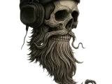 Skull Bearded DJ-1