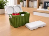 Mini picnic cooler with snap-lock handles-3