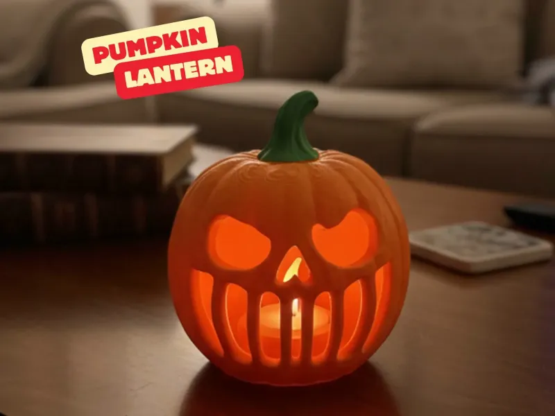 KÜRBISLATERNE / HALLOWEEN-TEELICHT / HALLOWEEN-DEKOR