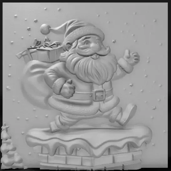 Santa Claus on the chimney 1