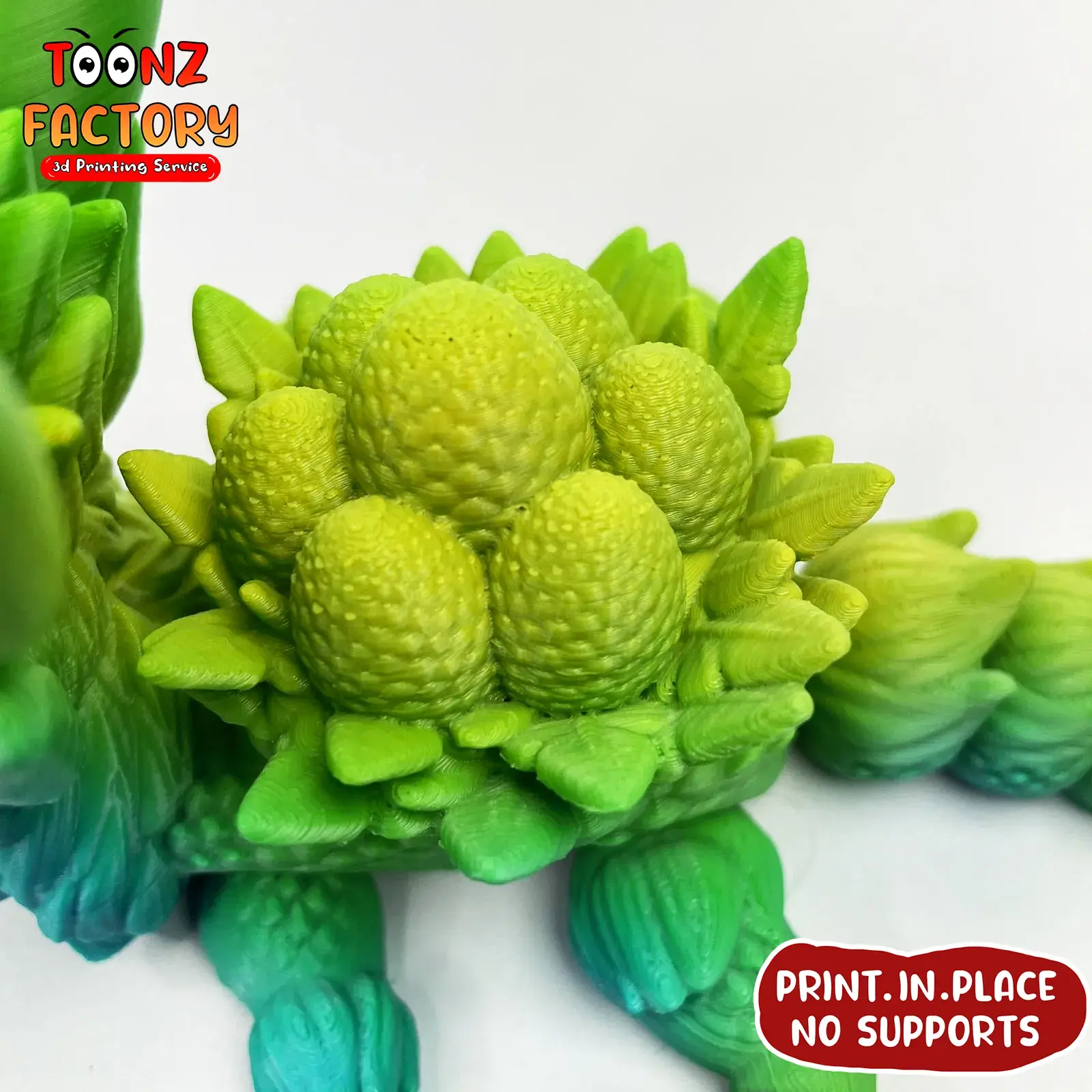 PRINT-IN-PLACE FLEXI EASTER DRAGON ARTICULATED