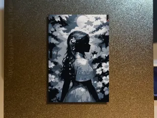 Girl in Garden Hueforge