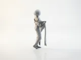 Lady Undressing Figurine Female Figure 3D Printable-2