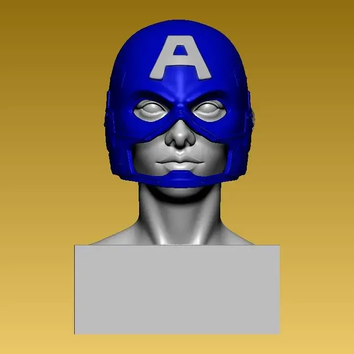 MASK CAPTAIN AMERICA - COSPLAY - 3D print