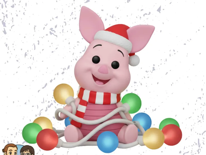 Funko Pop Piglet christmas lights