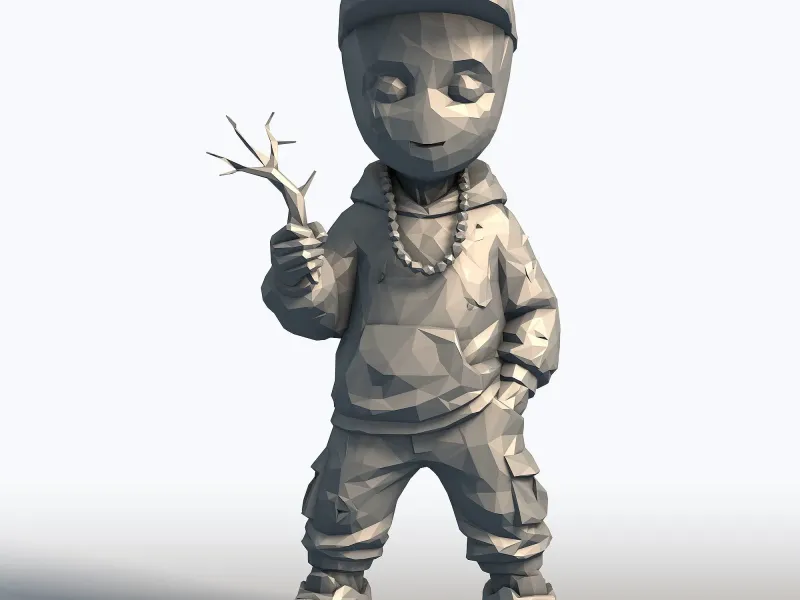 Baby Groot – Urban Vibes Low Poly Fan Art 3D Model