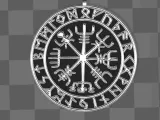Vegvisir Viking Compass - Centic rune pendant-0