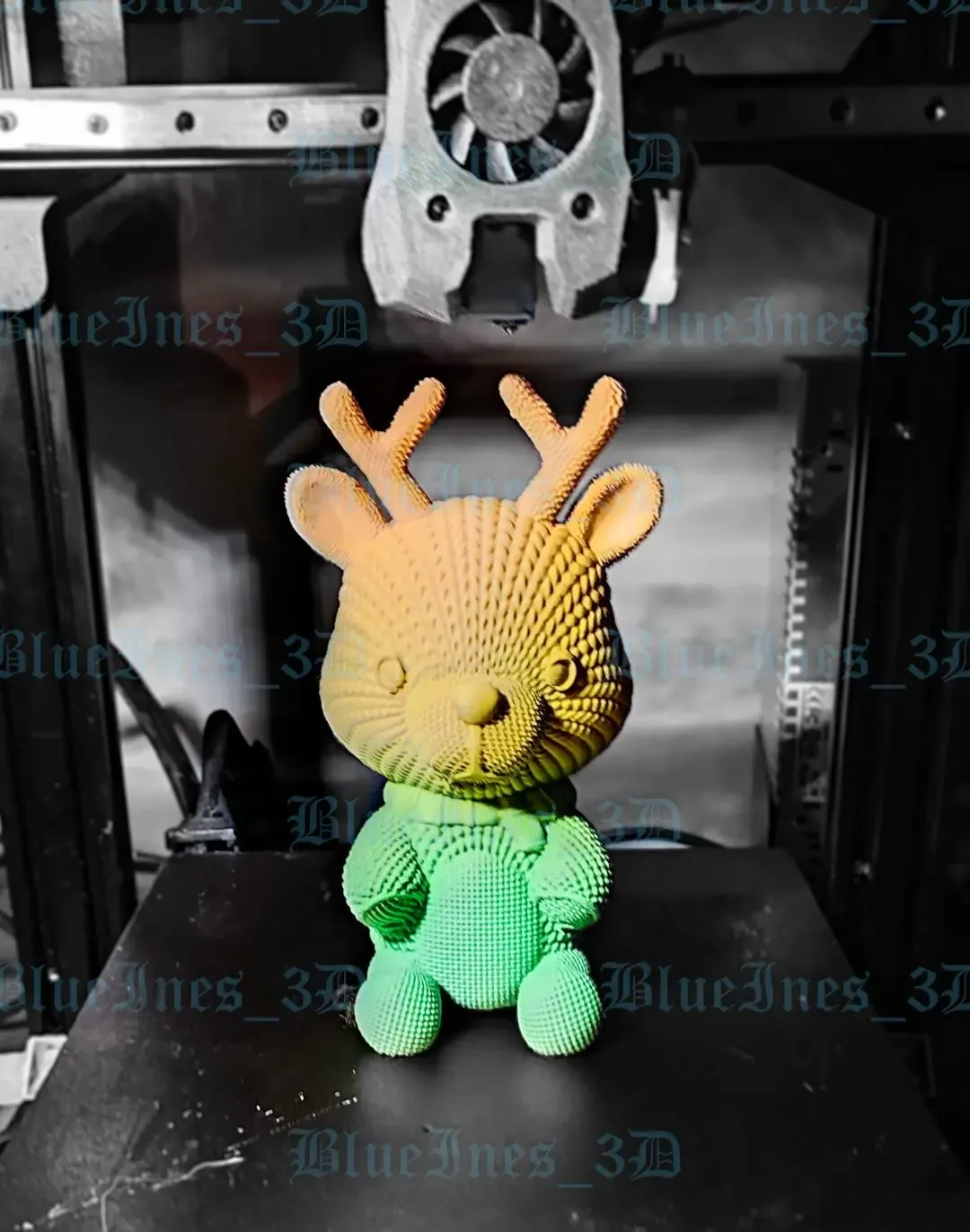 Crochet Knitted Reindeer Easy to print