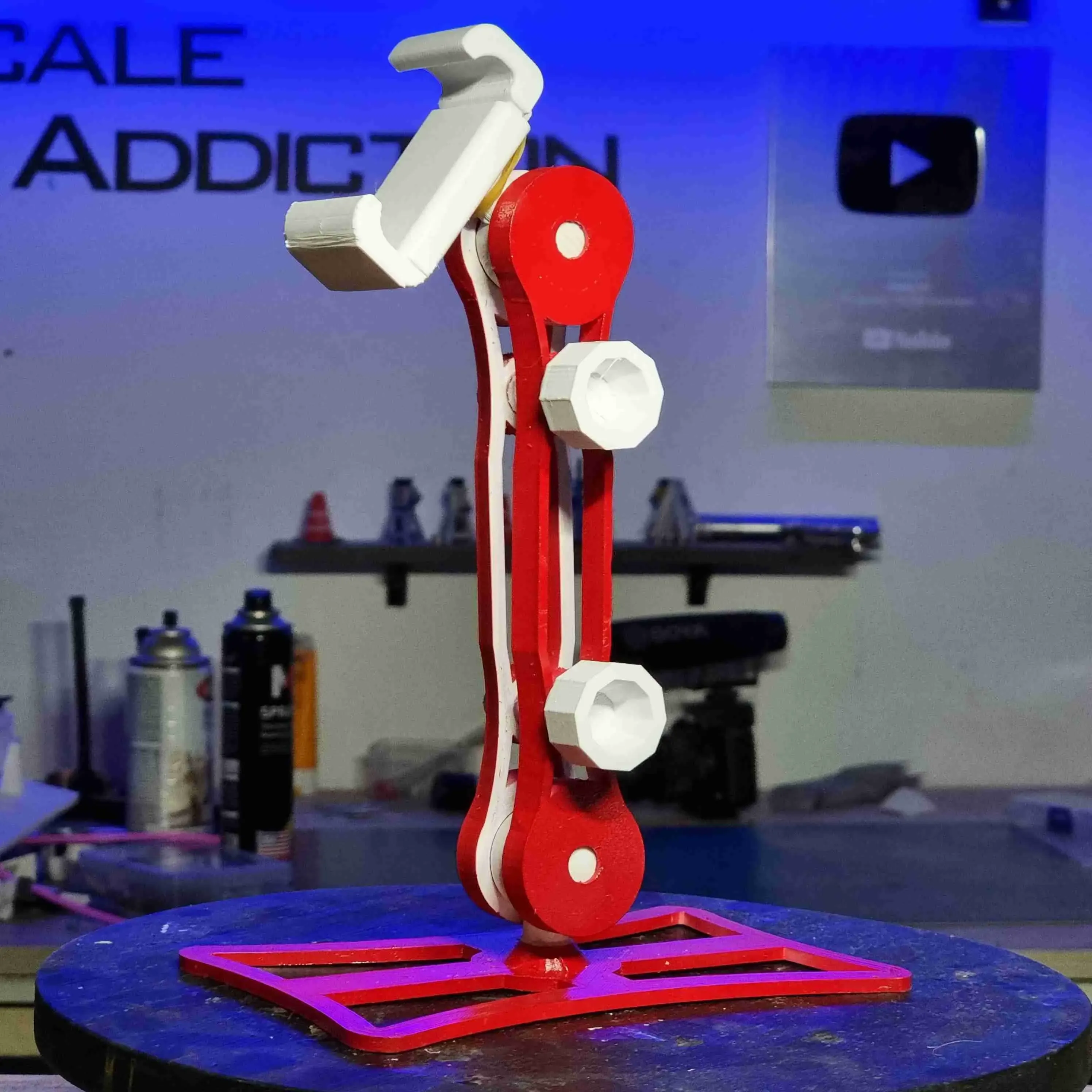 FULLY ARTICULATED PHONE STAND( NO HARDWARE NEEDED)
