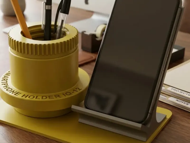 PHONE BASE AND PENCIL HOLDER FOR DESK NUT MODEL IQ-12