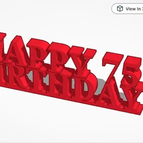 Happy Birthday 75
