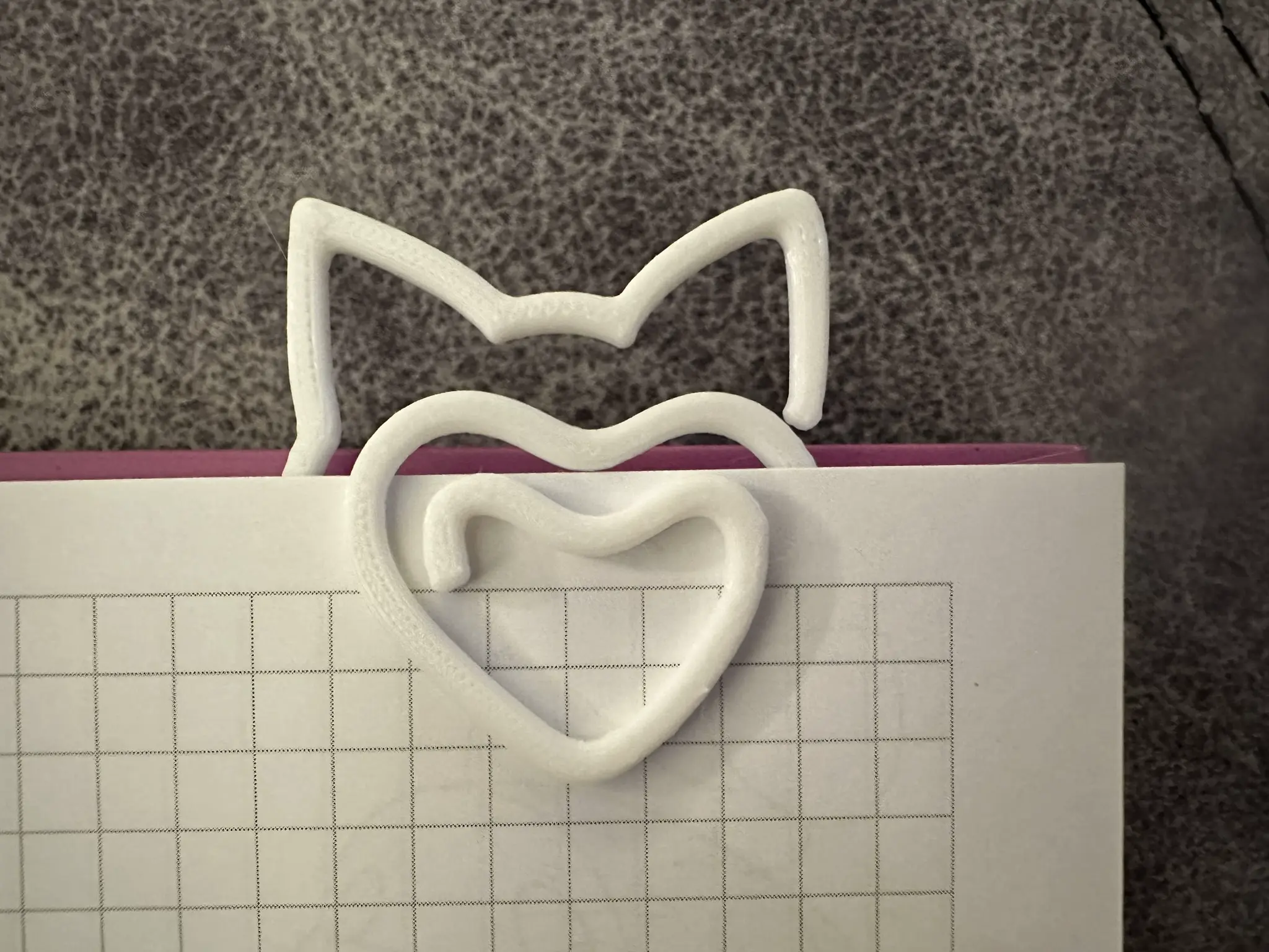 Heart paper clip with cat ears | 3D models download | Creality Cloud