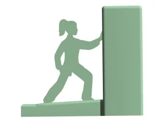 Book stand Taichi girl