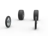 Wheel set of Vintage Front engine dragster V3 Scale 1:25-3