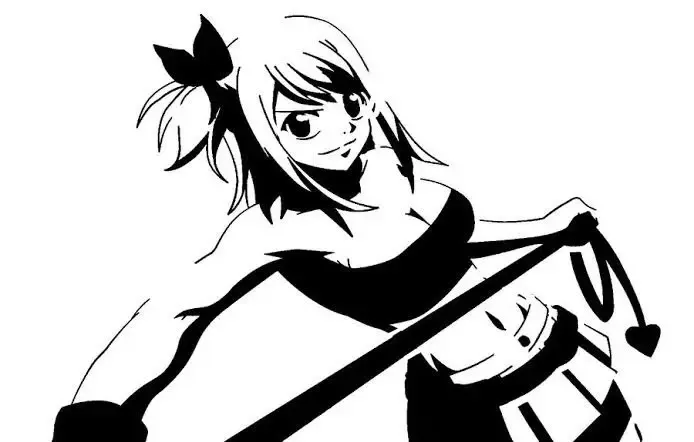 Lucy Heartfilia Stencil