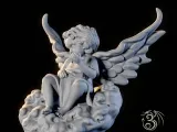 Cupid sitting on clouds-2