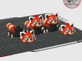 Flexi Baby Red Panda & Diorama kit | Movable Head Version In-7