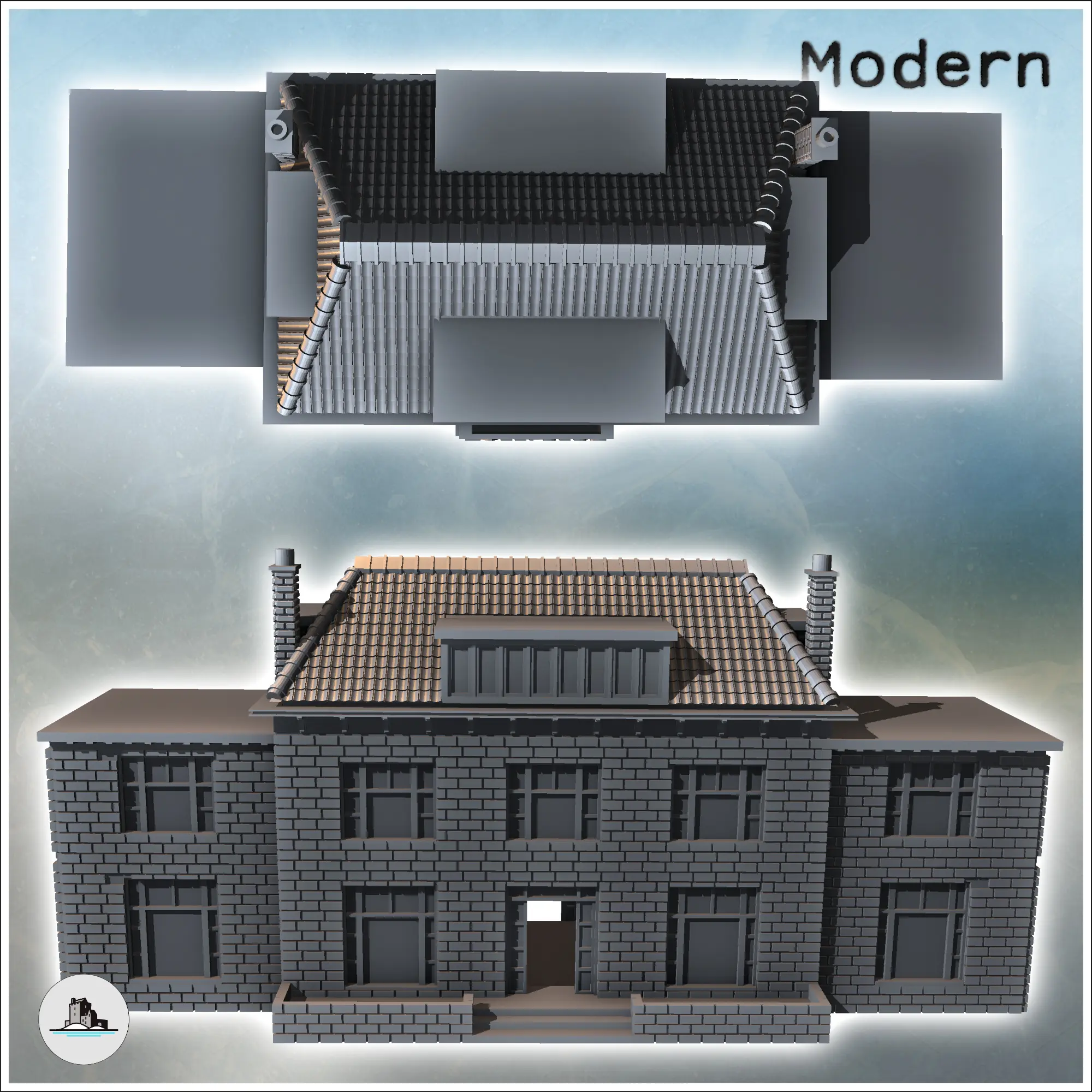 Modern stone hotel De Tafelberg (Oosterbeek, Netherlands) -
