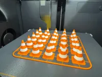 Traffic Cone Kit Card in 1:24 and 1:18 scale