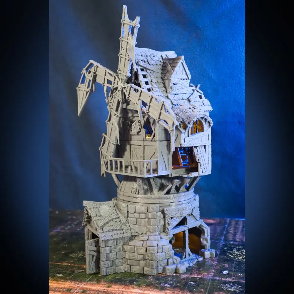 City of Tarok - Ruined Windmill - RPG terrain