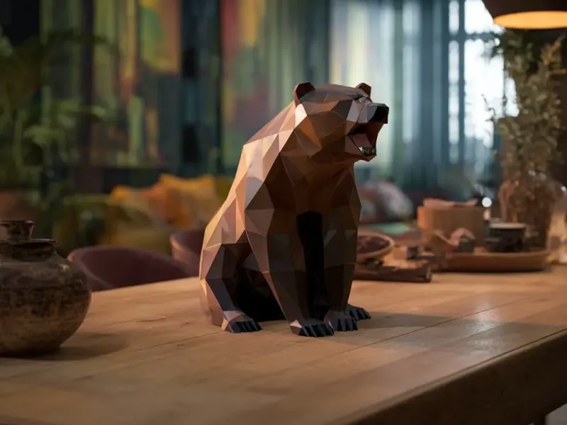 Polygonal Bear 02