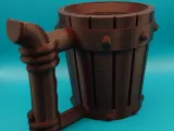 Medieval Wood Tankard - Can Holder-2
