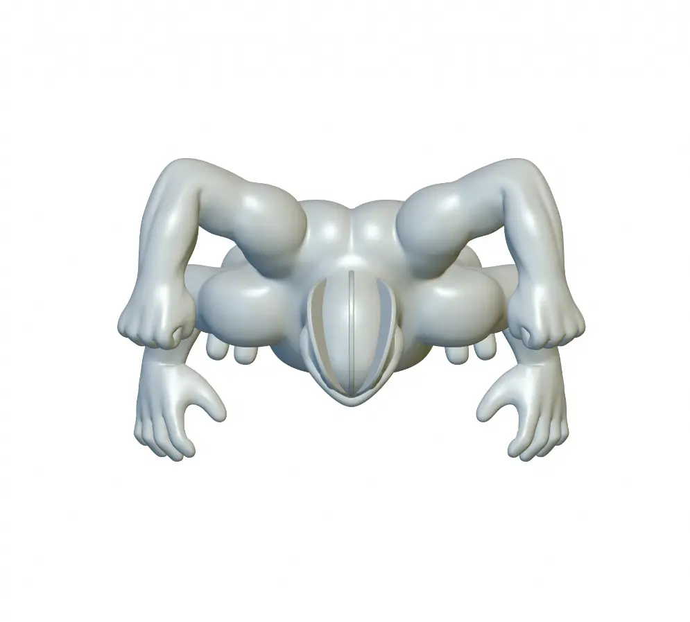 Pokemon Machamp #68 - Ready for 3D Printing!
