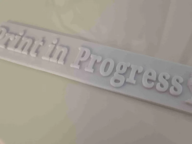 Print in Progress (With Nozzle) Sign