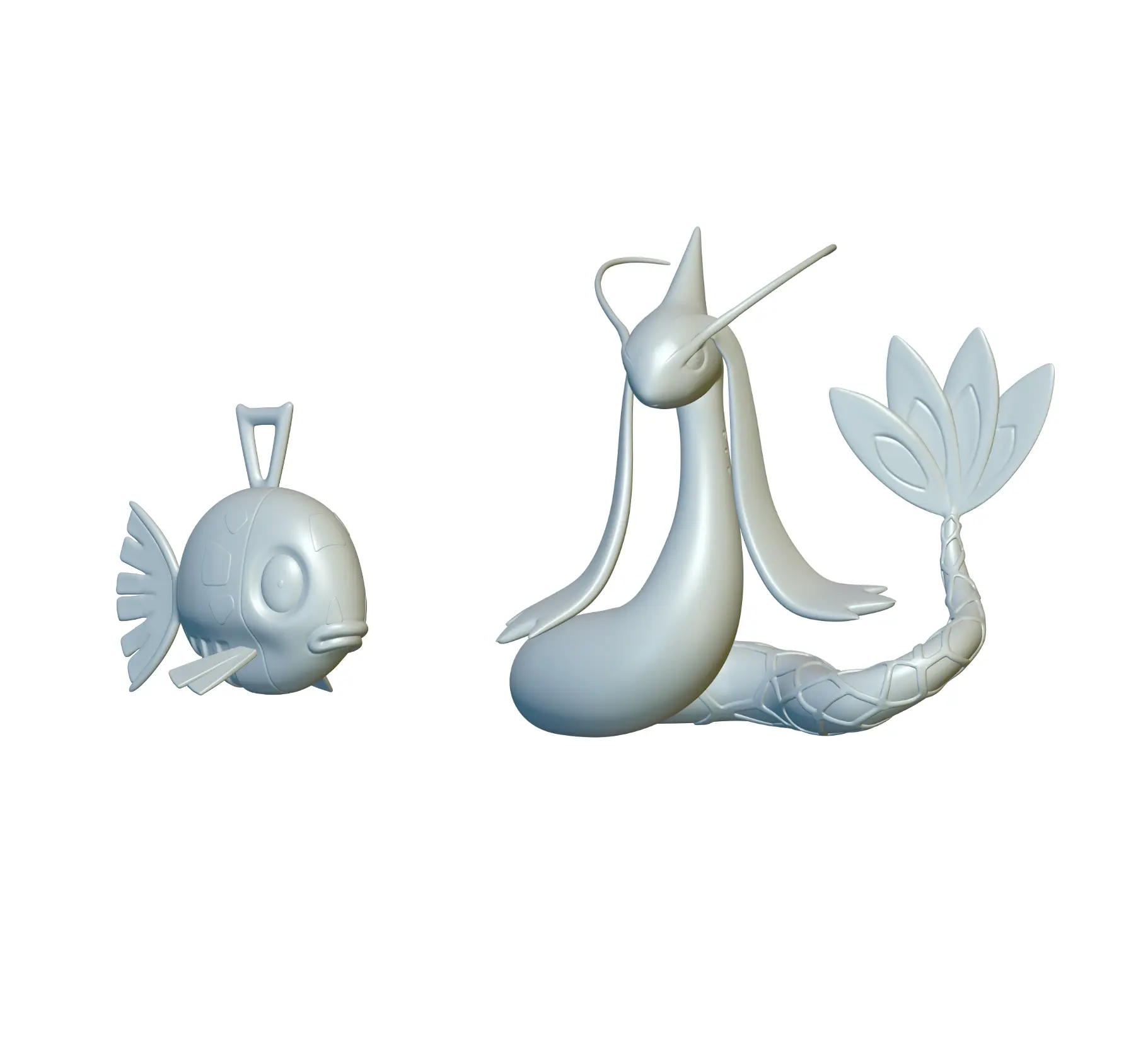 Pokemon Feebas e Milotic (#349 e #350) - Stampa 3D!
