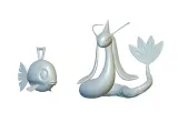 Pokemon Feebas e Milotic (#349 e #350) - Stampa 3D!-0
