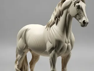Cavalo em marmore