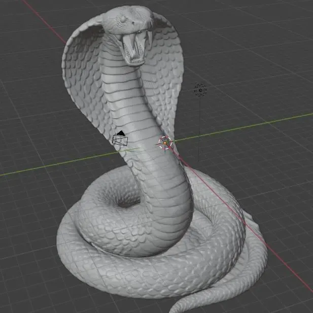 Realistic Cobra Snake – Detailed 3D Printable Model