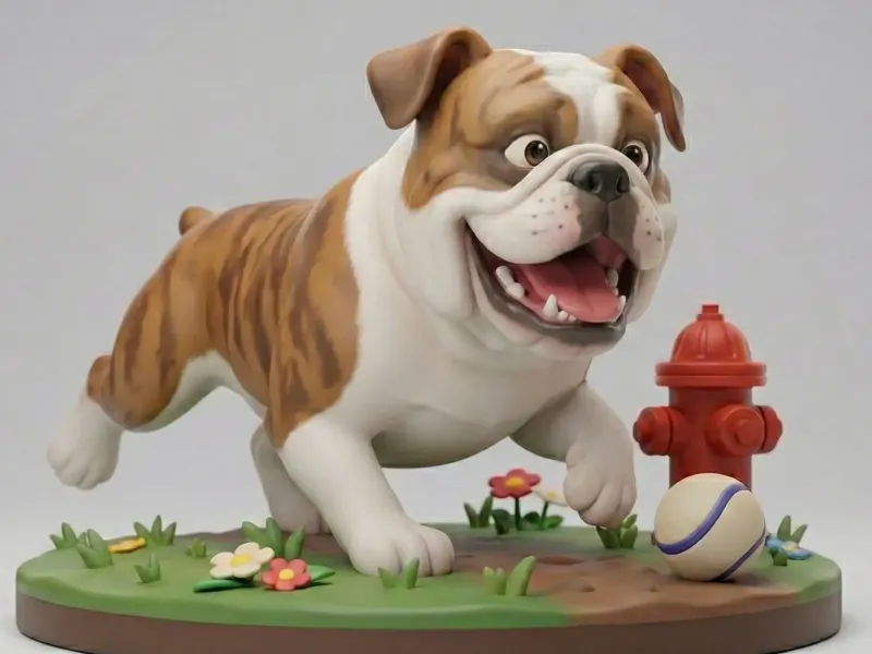 Funny American Bulldog