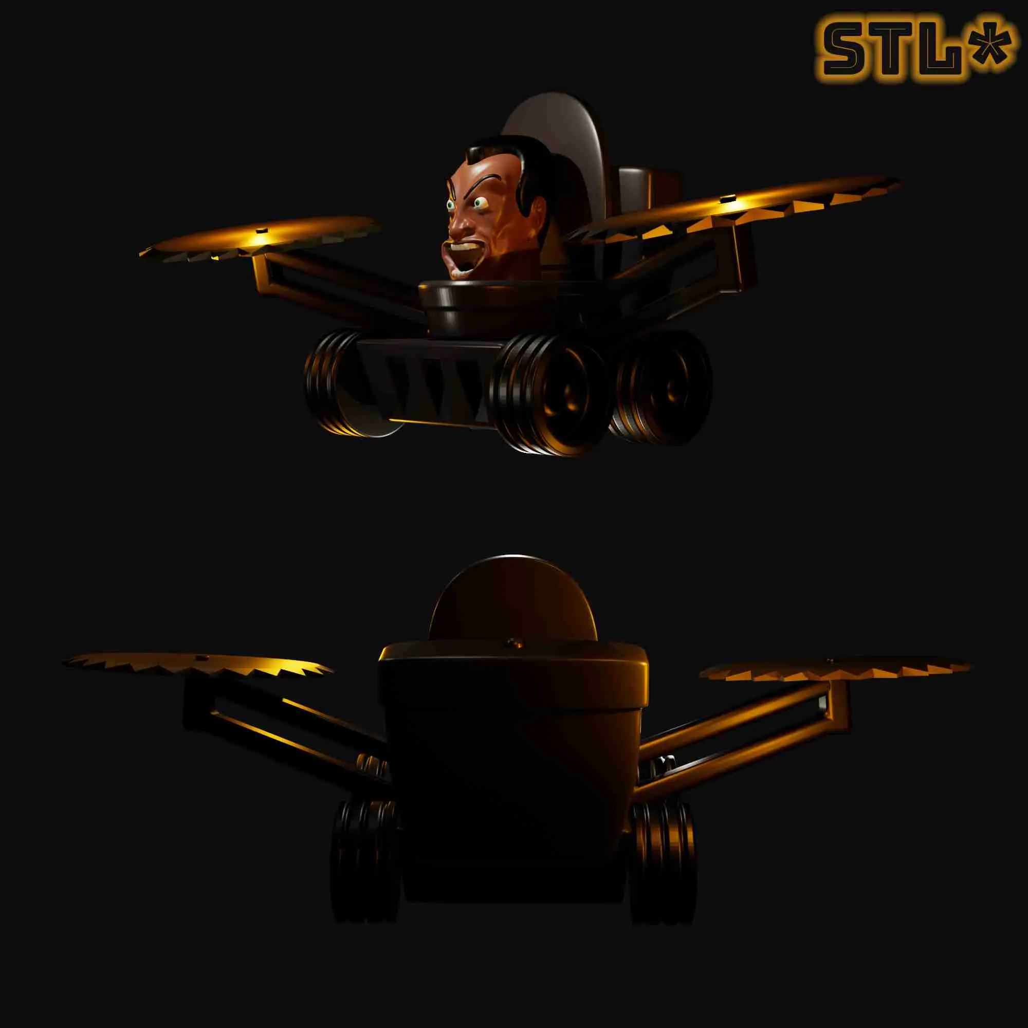 SKIBIDI TOILET DUAL BUZZSAW CAR SKIBIDI TOILET | 3D FAN ART