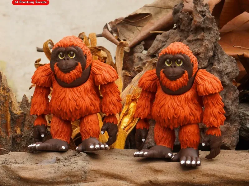 PRINT-IN-PLACE CUTE FLEXI ORANGUTAN ARTICULATED