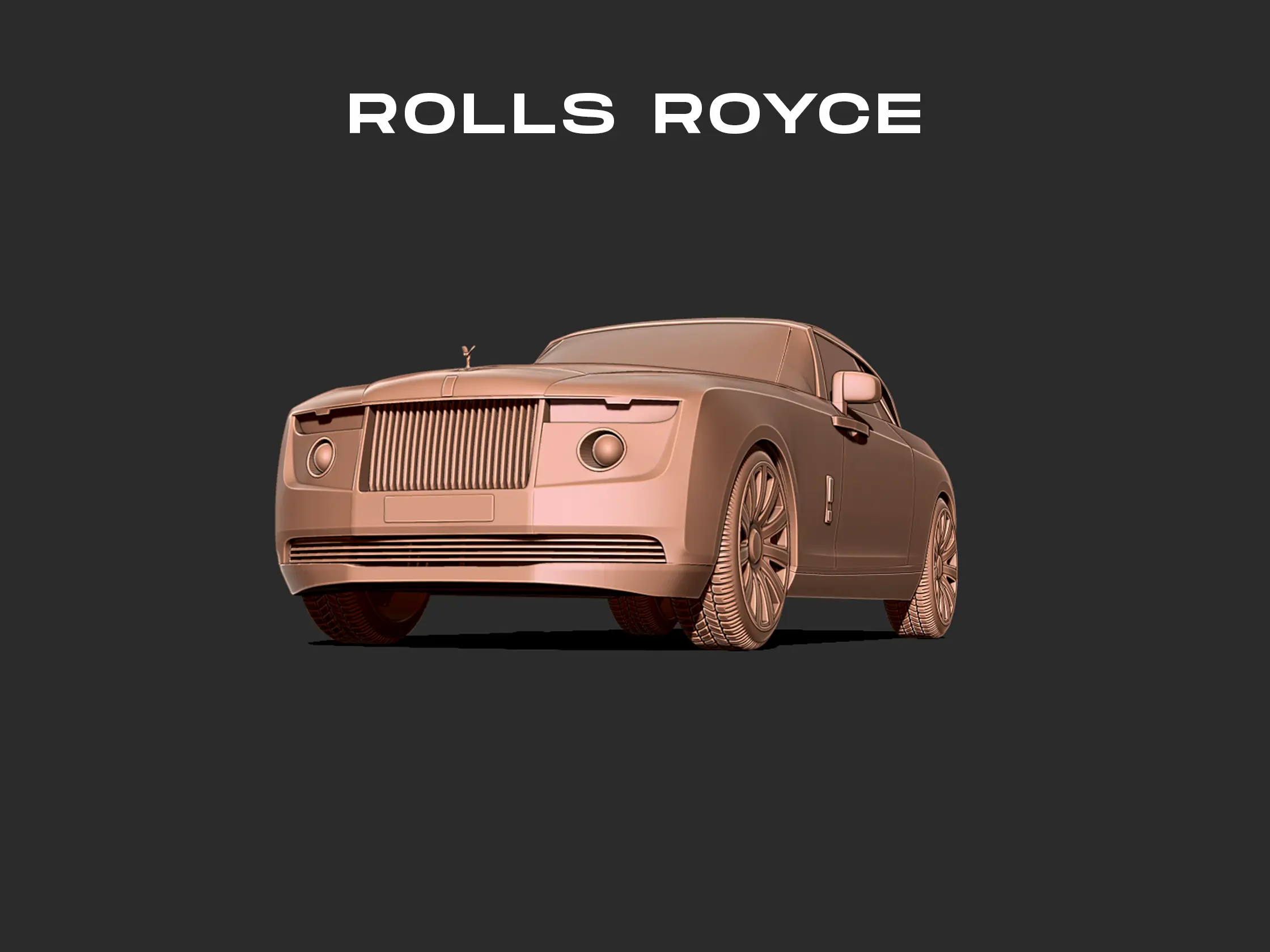 Rolls Royce Boat Tail 3D Print model