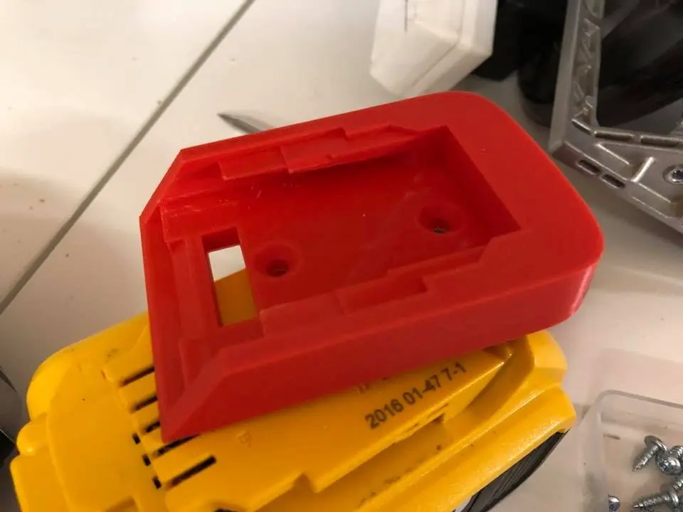 Dewalt battery holder