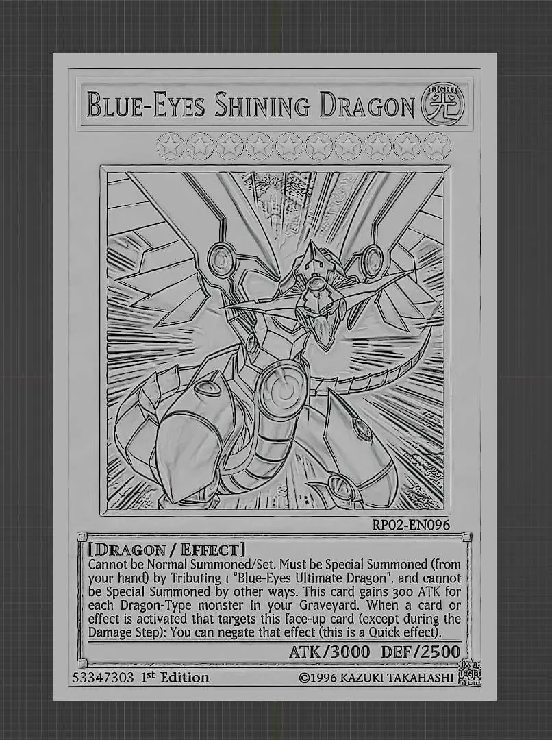 blue eyes shining dragon - yugioh