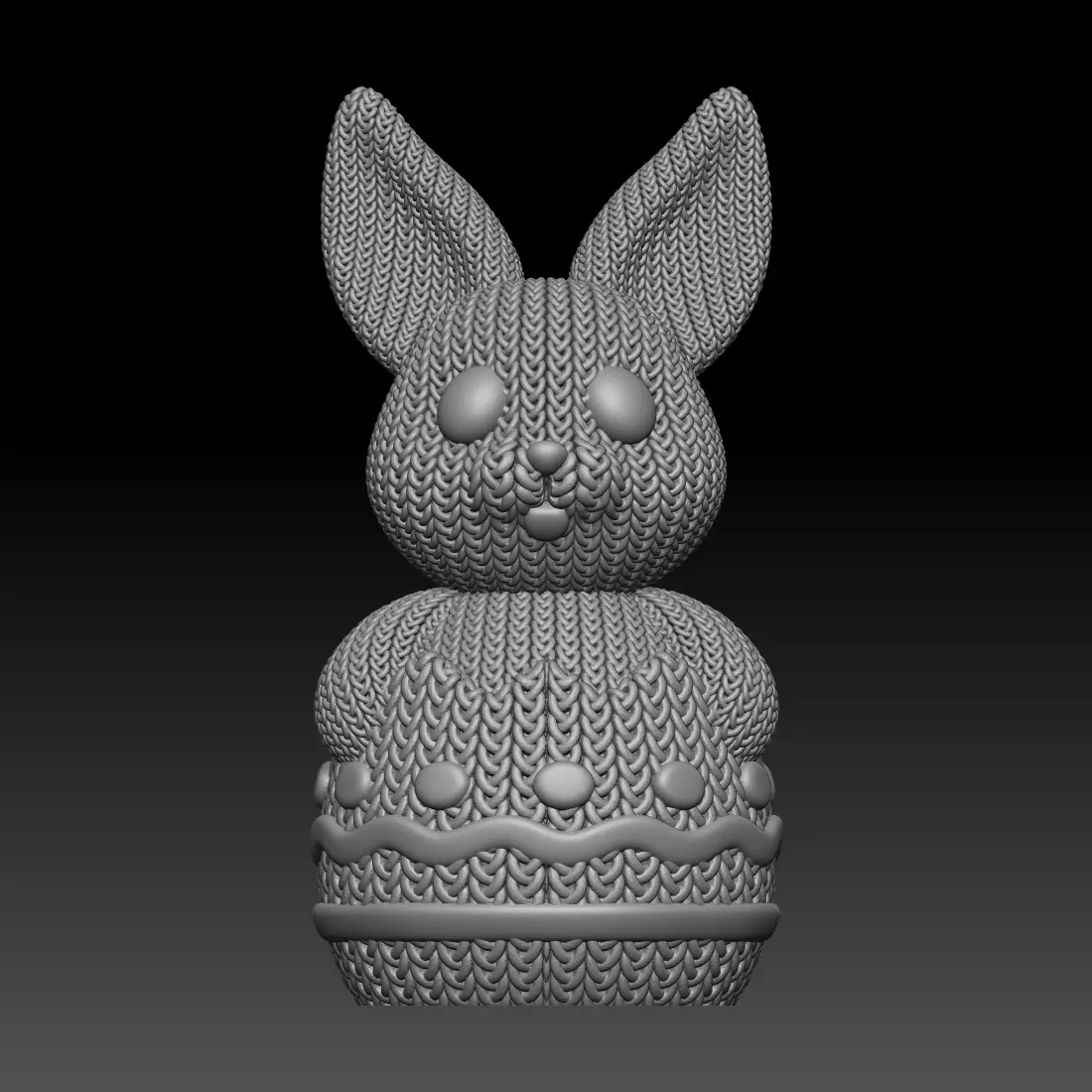 Knitted Easter Bunny