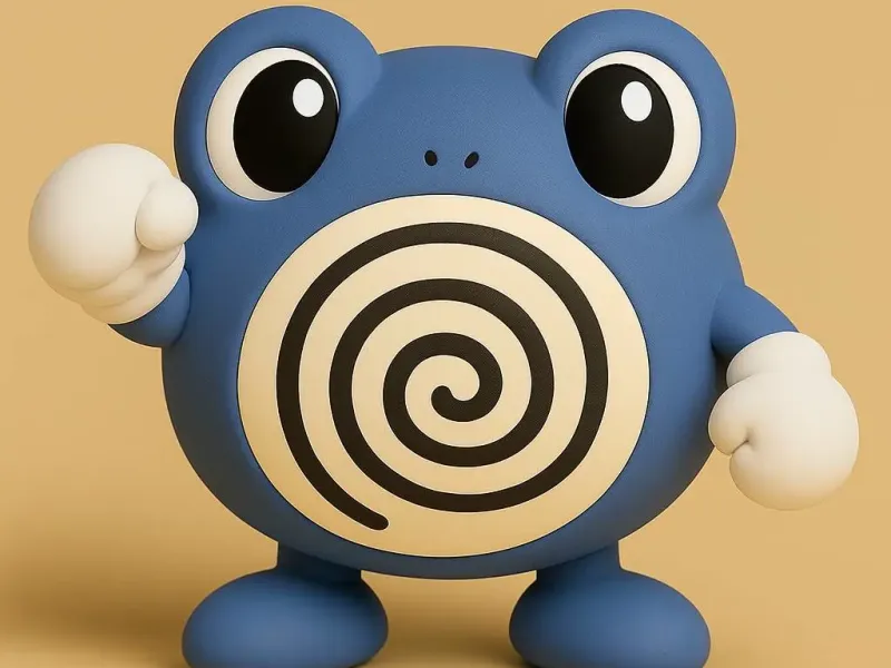 Poliwhirl Pokemon Chibi
