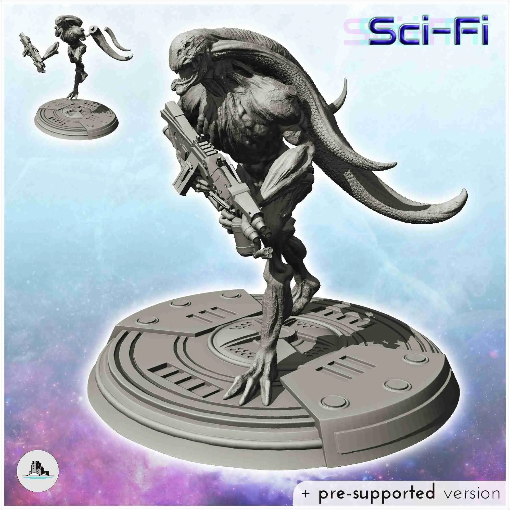 Sci-Fi alien figures pack No. 2 - science fiction miniatures