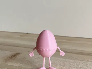 Easter egg with leg
