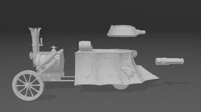 iron devil venerable steam tank - empire - warmachine