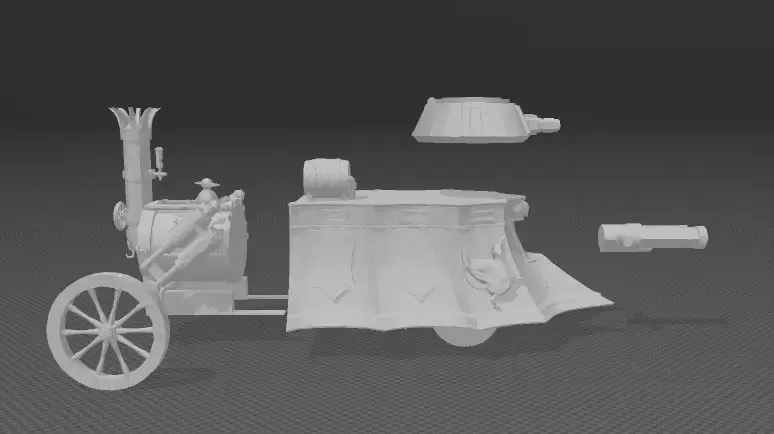 iron devil venerable steam tank - empire - warmachine