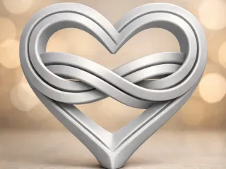 Valentine Infinity Heart Ribbon