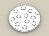 Badge Reel Topper Flat Back chocolate cookie-2