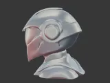 Advanced Sci-Fi Combat Helmet 3D Print Model-3