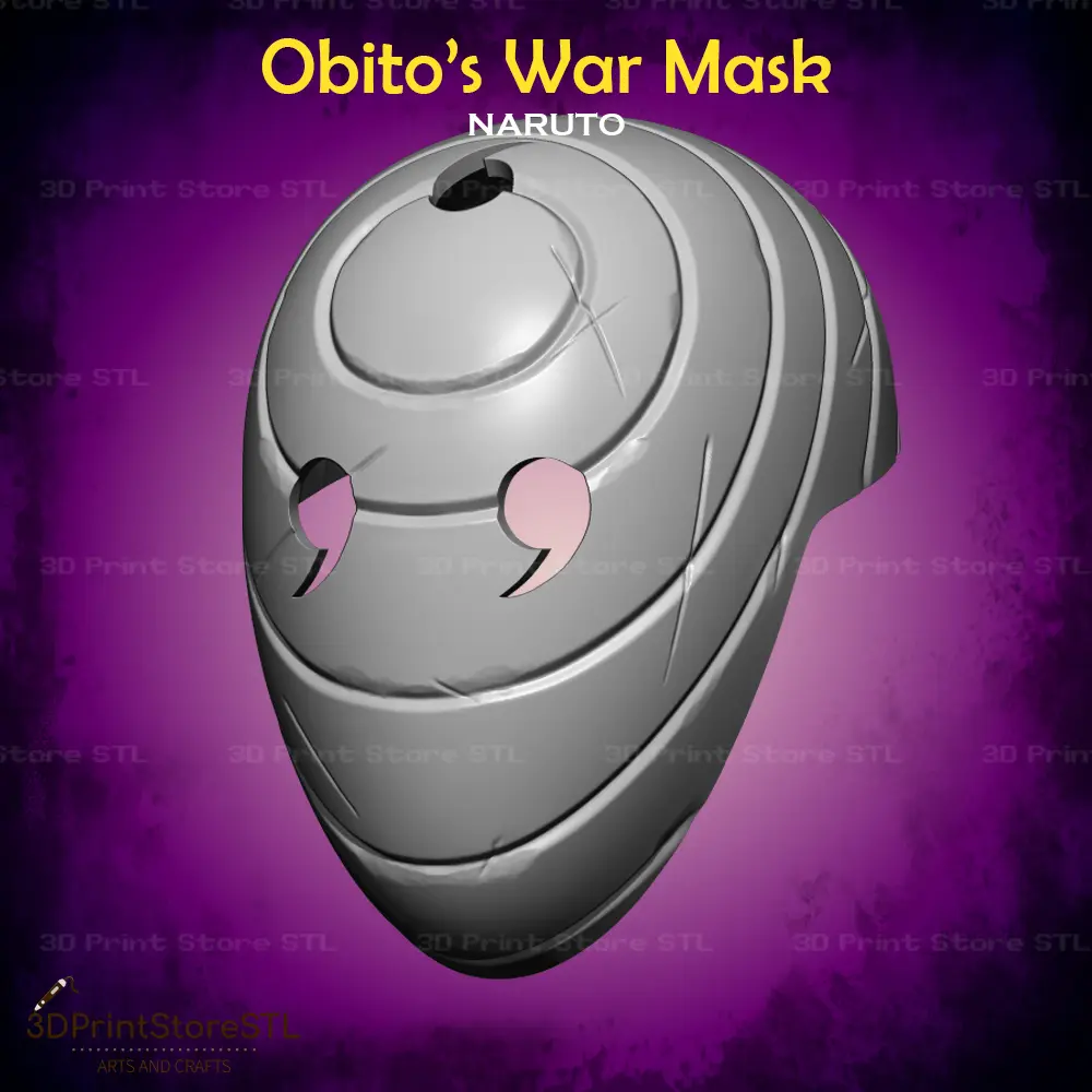 Obito War Mask Cosplay Naruto - STL File
