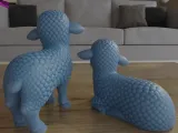 Cute Lambs STL 3D Model Adorable Nativity Scene Sheep-3