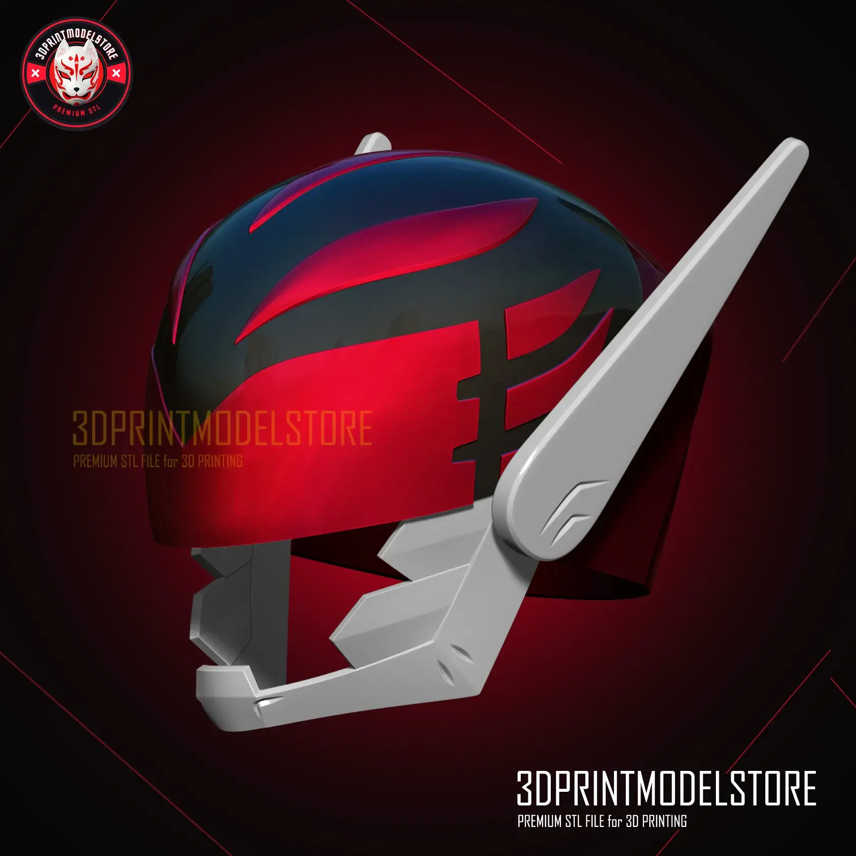 Go Go Loser Ranger Reject Red Keeper Helmet Cosplay STL File